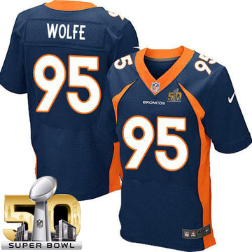 Derek Wolfe Denver Broncos navy Elite jersey