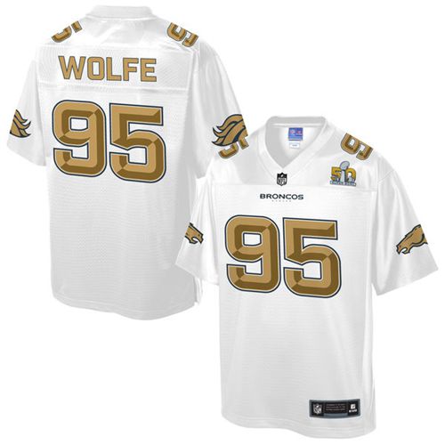 Derek Wolfe Denver Broncos white Pro Line jersey