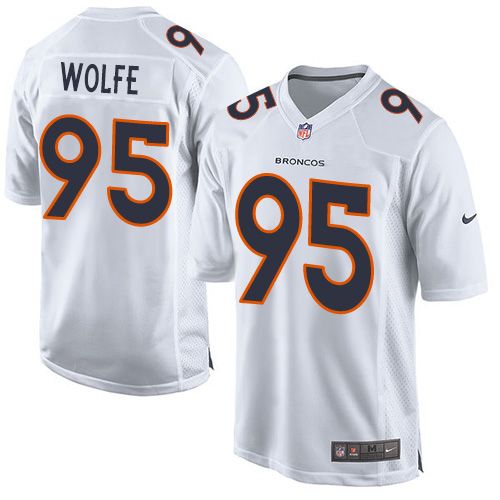 Derek Wolfe Denver Broncos white Game jersey