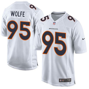 Derek Wolfe Denver Broncos white Game jersey
