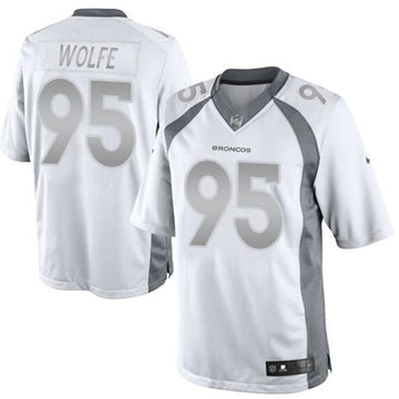 Derek Wolfe Denver Broncos white Platinum jersey