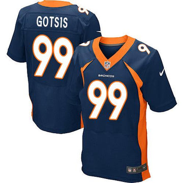 Adam Gotsis Denver Broncos navy Elite jersey