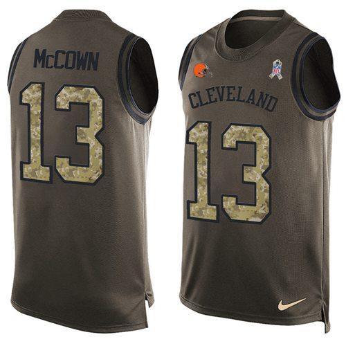 Josh McCown Cleveland Browns green Salute To Service jersey