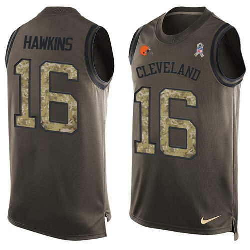 Andrew Hawkins Cleveland Browns green Salute To Service jersey
