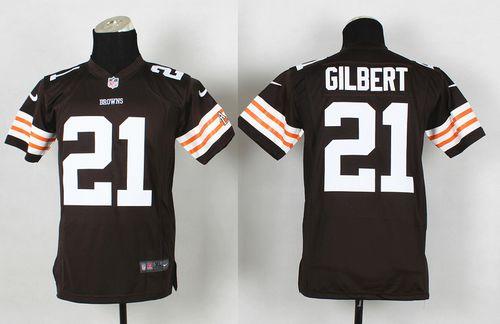 Justin Gilbert Cleveland Browns brown Elite jersey