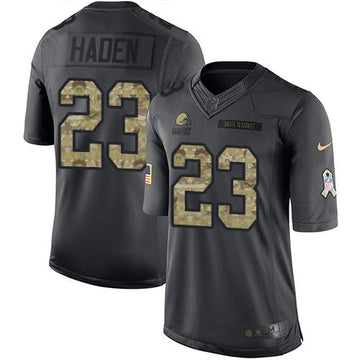 Joe Haden Cleveland Browns black Salute To Service jersey
