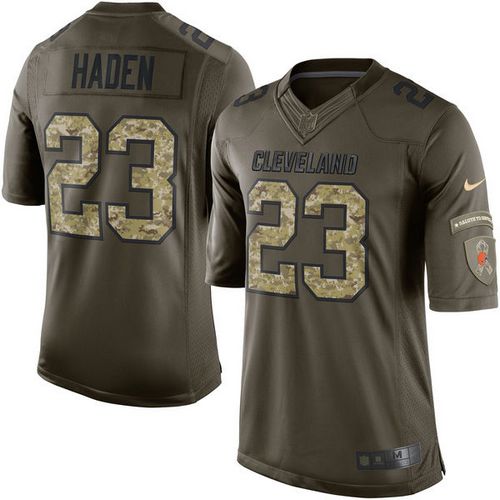 Joe Haden Cleveland Browns green Salute To Service jersey