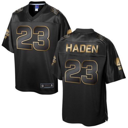 Joe Haden Cleveland Browns black Gold Collection jersey