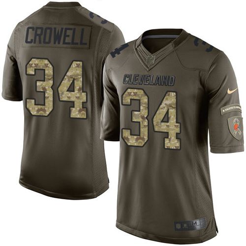 Isaiah Crowell Cleveland Browns green Salute To Service jersey