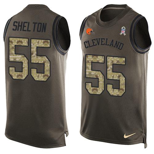 Danny Shelton Cleveland Browns green Salute To Service jersey