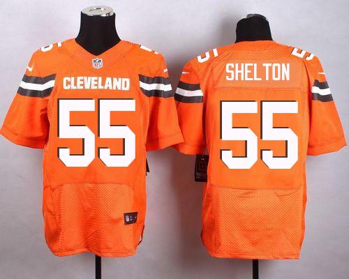 Danny Shelton Cleveland Browns orange Elite jersey