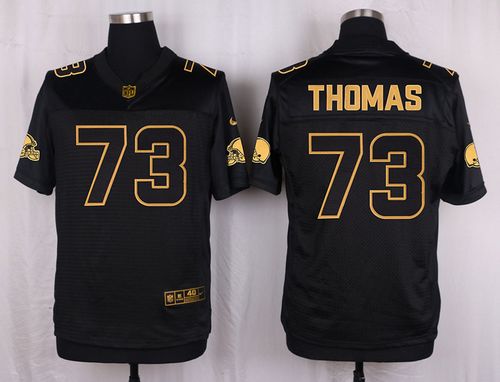 Joe Thomas Cleveland Browns black Gold Collection jersey