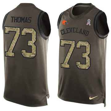 Joe Thomas Cleveland Browns green Salute To Service jersey