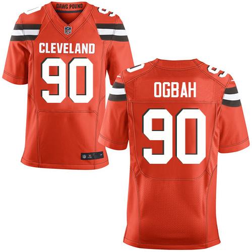 Emmanuel Ogbah Cleveland Browns orange Elite jersey