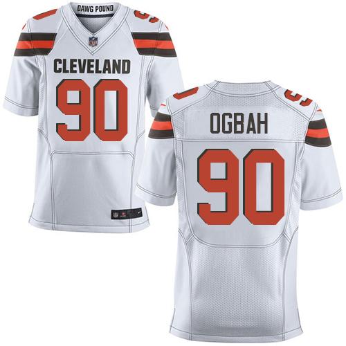 Emmanuel Ogbah Cleveland Browns white Elite jersey