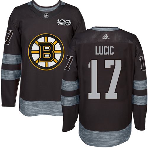 Milan Lucic Boston Bruins black jersey