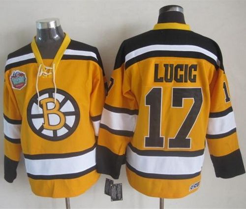 Milan Lucic Boston Bruins yellow Winter Classic jersey