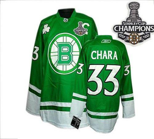 Boston Bruins green jersey