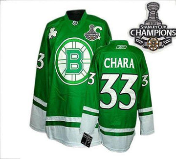Boston Bruins green jersey