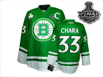 Boston Bruins green jersey