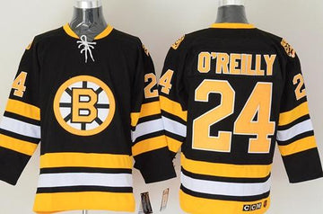 O'Reilly CCM Boston Bruins black Throwback jersey