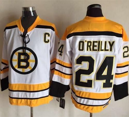 Terry O'Reilly Boston Bruins white Throwback jersey