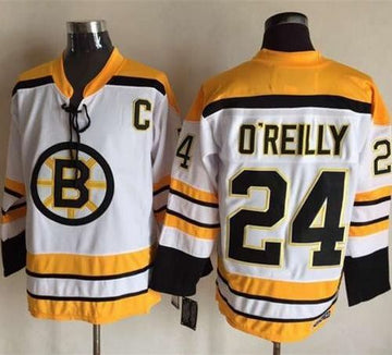 Terry O'Reilly Boston Bruins white Throwback jersey