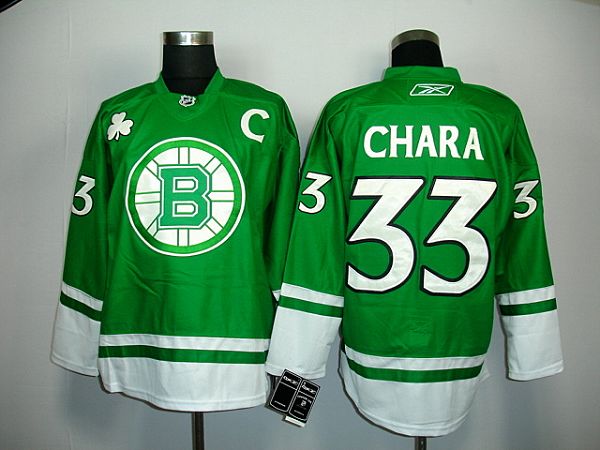Chara Boston Bruins green jersey