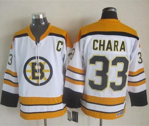 Zdeno Chara Boston Bruins white Throwback jersey