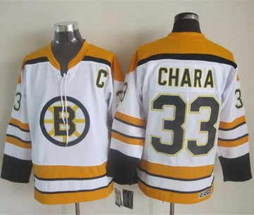 Zdeno Chara Boston Bruins white Throwback jersey