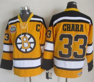 Zdeno Chara Boston Bruins yellow Winter Classic jersey