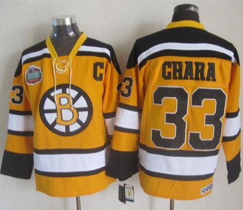 Zdeno Chara Boston Bruins yellow Winter Classic jersey