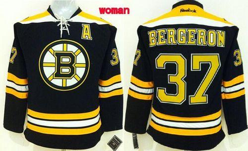 Patrice Bergeron Boston Bruins black Home jersey