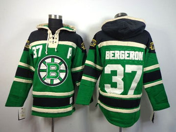 Patrice Bergeron Boston Bruins green jersey