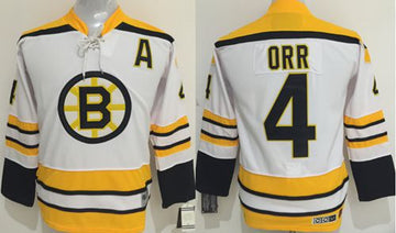 Bobby Orr Boston Bruins white jersey