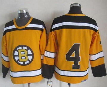 Bobby Orr Boston Bruins yellow Throwback jersey