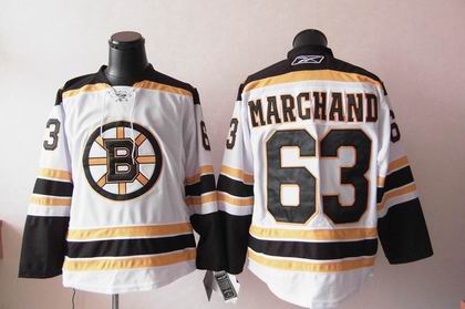 Brad Marchand Boston Bruins white jersey