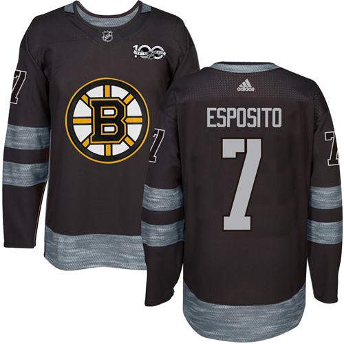 Phil Esposito Boston Bruins black jersey