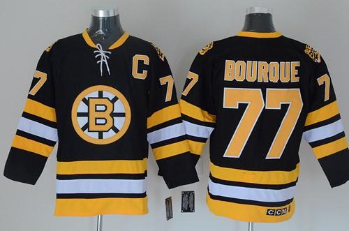 Ray Bourque Boston Bruins black Throwback jersey
