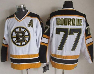 Ray Bourque Boston Bruins white-black Throwback jersey