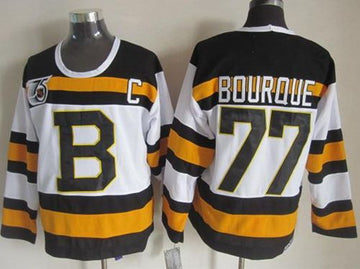Ray Bourque Boston Bruins white Throwback jersey
