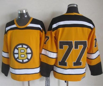 Ray Bourque Boston Bruins yellow Throwback jersey