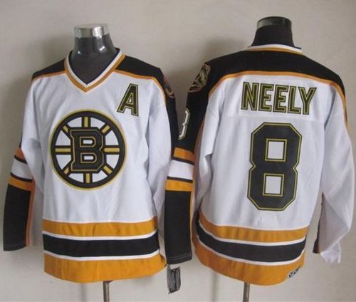Cam Neely Boston Bruins white-black Throwback jersey