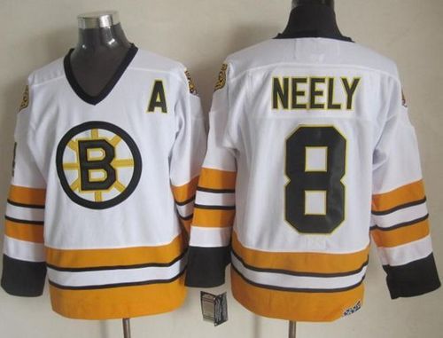 Cam Neely Boston Bruins white-yellow Throwback jersey