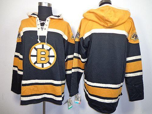 Custom Boston Bruins black jersey