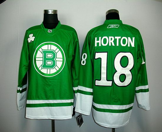 Chris Horton Boston Bruins green jersey