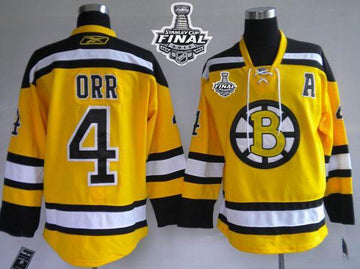Stanley Cup Finals Patch Boston Bruins yellow Winter Classic jersey