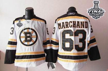 Stanley Cup Finals Patch Boston Bruins white jersey