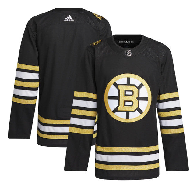 Custom Boston Bruins black jersey