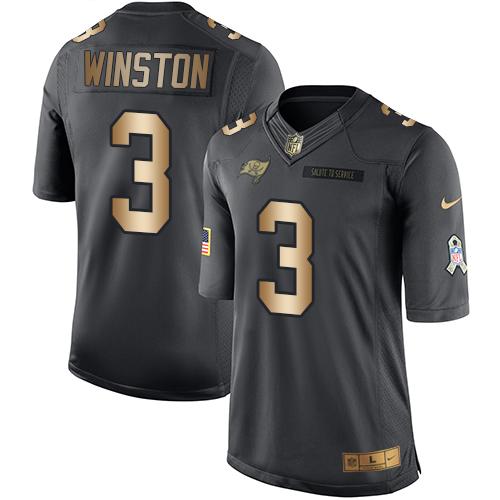 Jameis Winston Tampa Bay Buccaneers black Salute To Service jersey